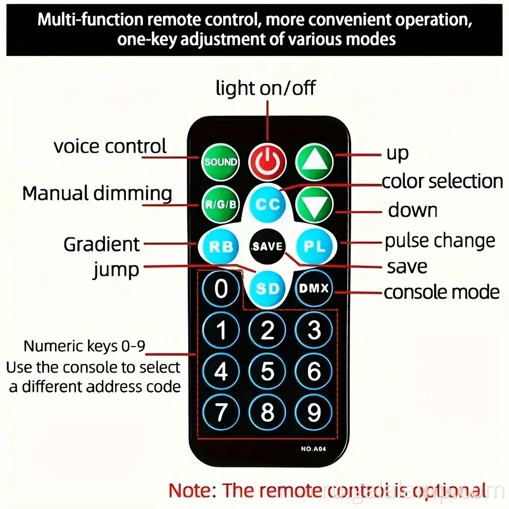RGB LED DJ Party Light, Disco Atmosphere Lamp